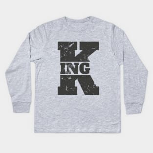 KING | King Design for Couples Matching Kids Long Sleeve T-Shirt